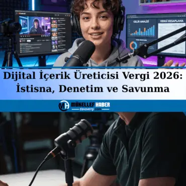 dijital içerik üreticisi vergi 2026